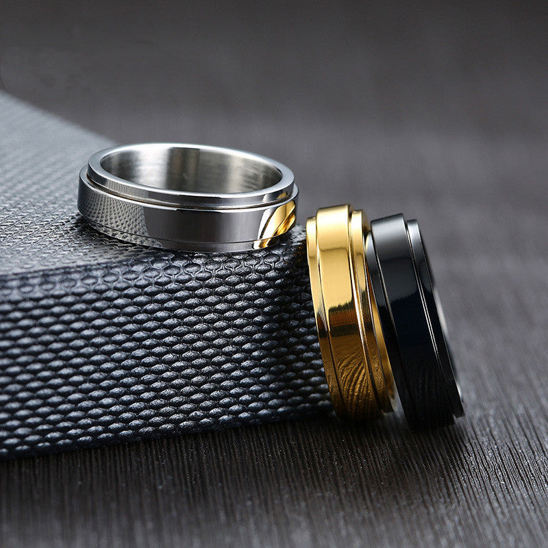 Orbly Premium™ — Anneau Spinner Acier Poli Miroir