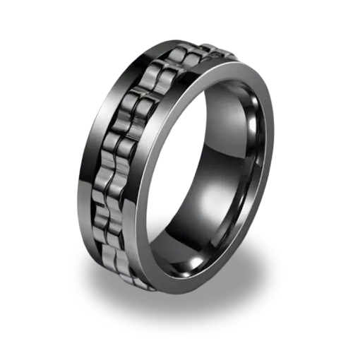 Orbly Homme™ — Anneau Anti-Stress Chaîne Rotative